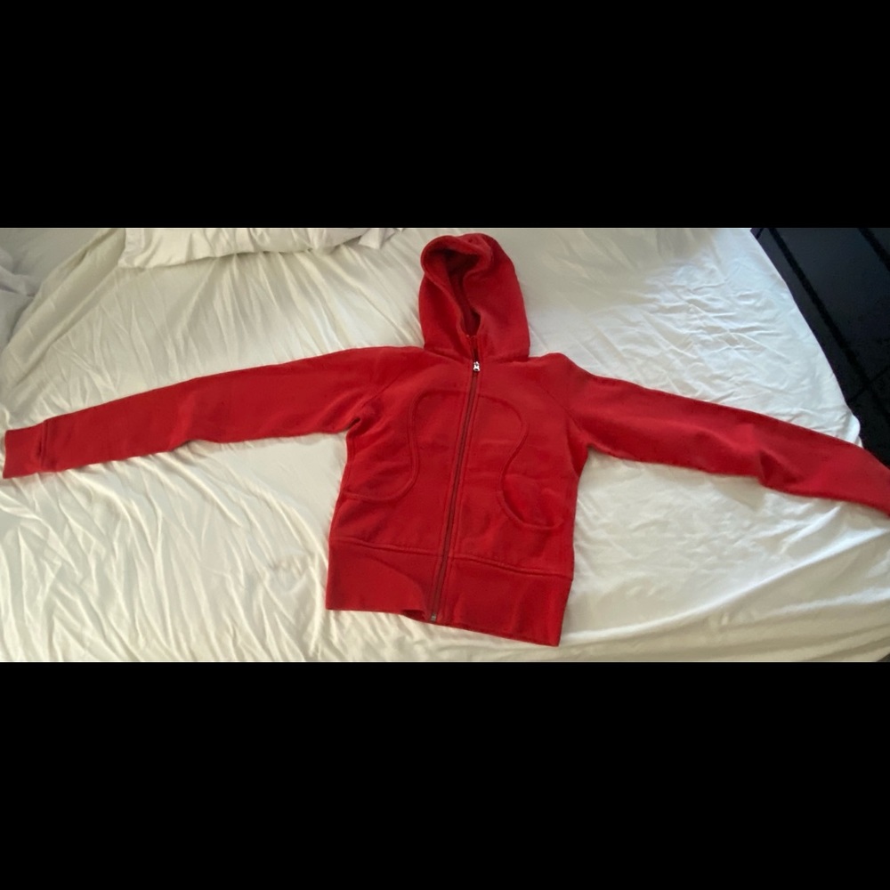 Lululemon Red zip up hoodie